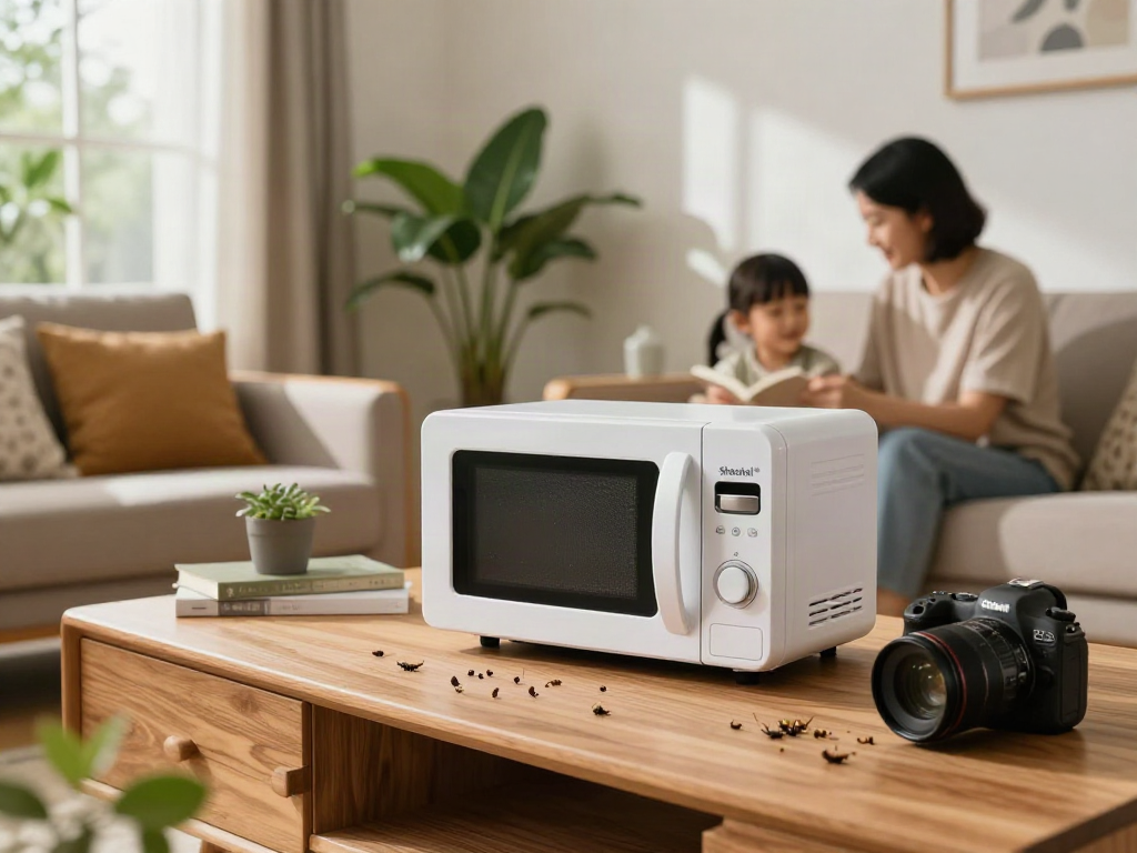 Traitement Shashel® de bois contre les insectes dans un salon moderne.
